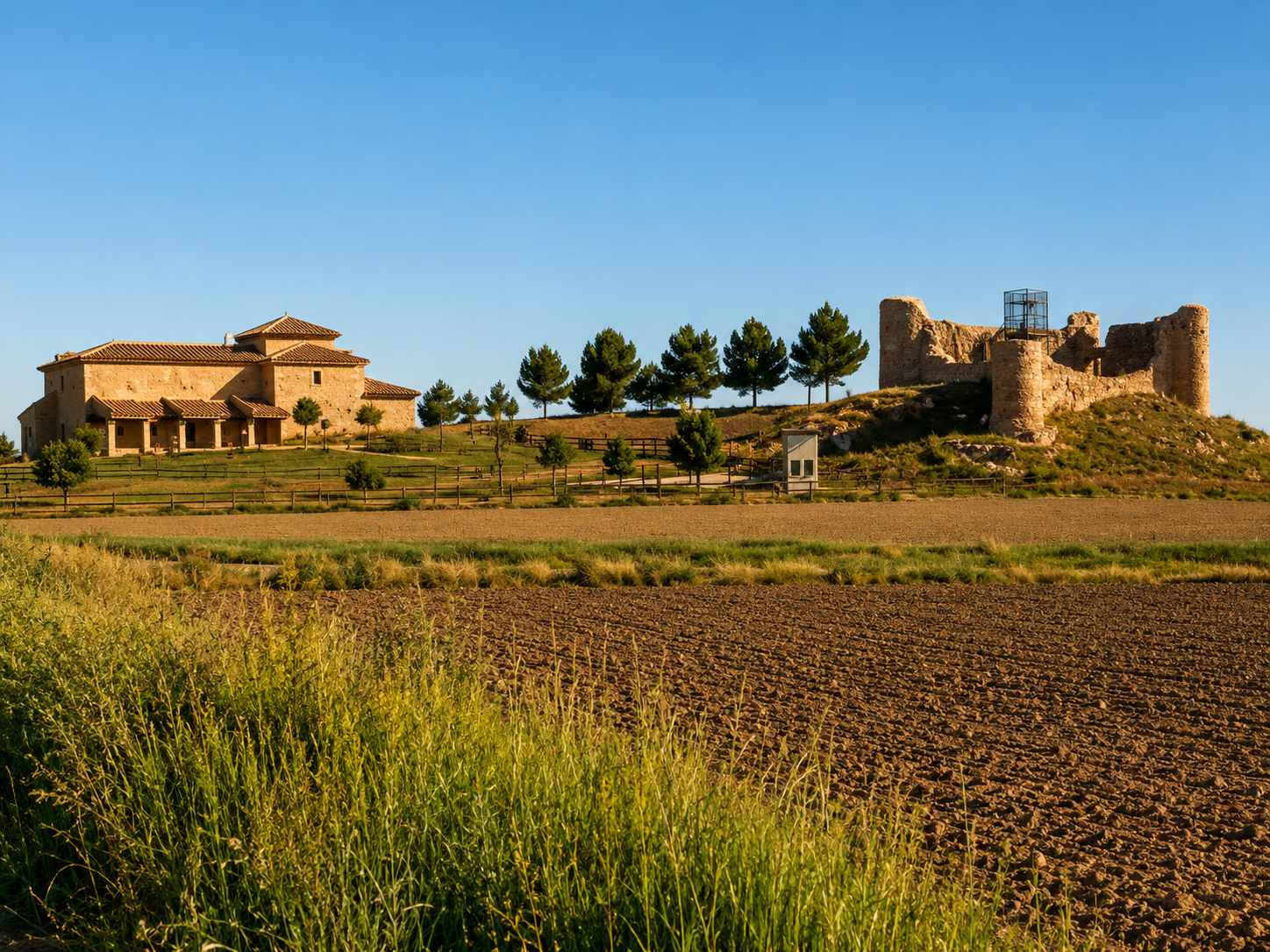 Castillo y ermita de Fuentes en Villarejo de Fuentes